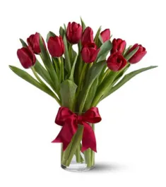 buy red tulips in a vase philippines