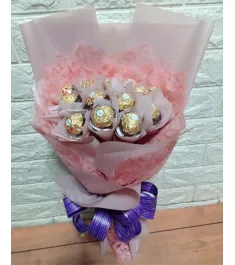 Ferrero Pink  Bouquet Send to Manila Philippines