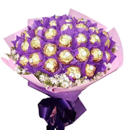 24 Pcs of Ferrero Rocher Chocolates Bouquet