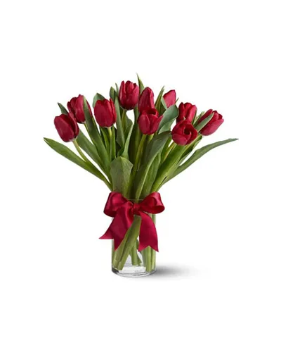 buy red tulips in a vase philippines