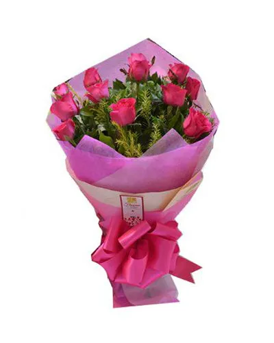 12 Pink Roses to Philippines